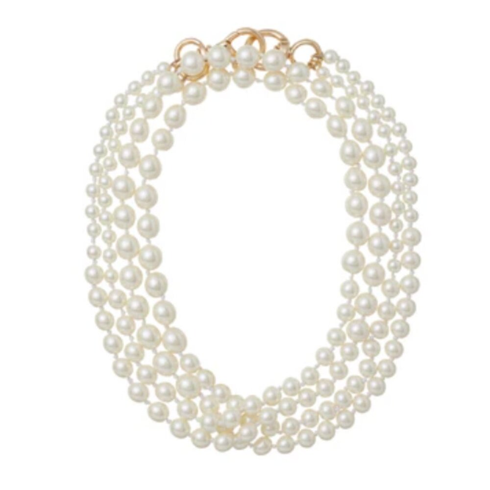 NEW Roxanne Assoulin Le Perle Opera Necklace Classic Pearl - Picture 2 of 4